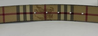 Cintura Burberry Beige con Fibbia Oro