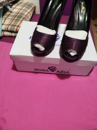 Zapatos de tacón Rosa Azul morados