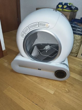 Arenero autolimpiable para gatos
