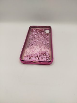 Funda iPhone X Brillante Purpurina Rosa nueva