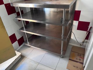 Estantería de acero inoxidable 4 niveles