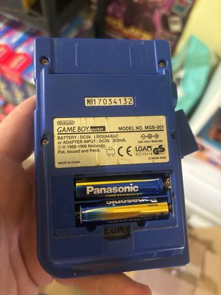 Game Boy Pocket Azul - Pantalla rota