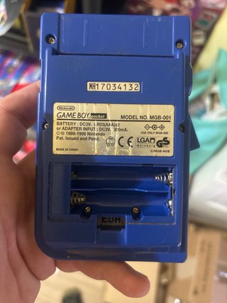 Game Boy Pocket Azul - Pantalla rota