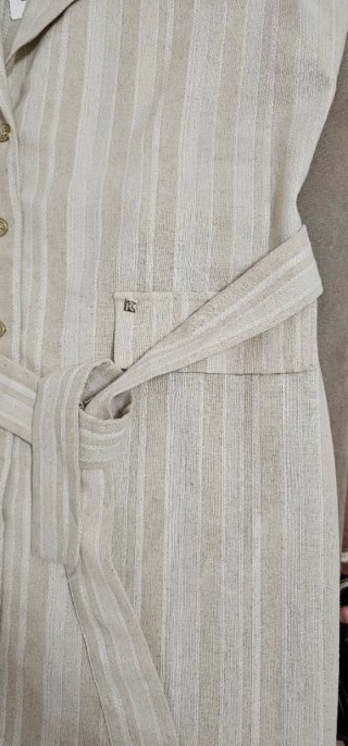 Abito Kocca donna tg XL righe beige