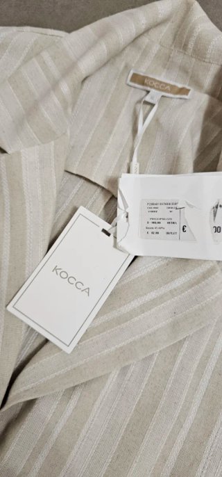 Abito Kocca donna tg XL righe beige