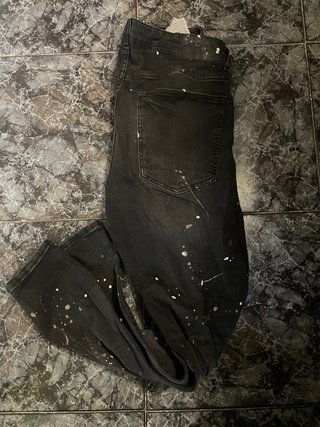 Tejanos hombre negros con salpicaduras