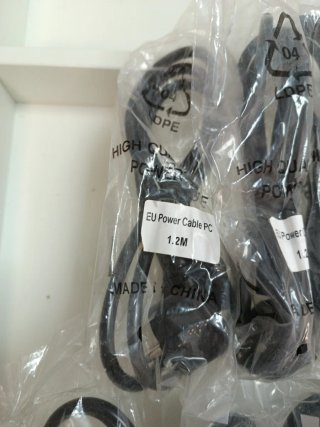 Lote 10 cables alimentación EU Power Cable PC 1.2M