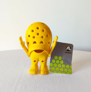 Raro Croslite Guy mascotte Crocs, 13 cm, nuovo