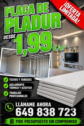 Placa Pladur + Cutter de Regalo