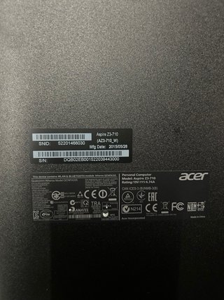 Ordenador tactil acer aspire