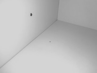 Mostrador recepción blanco madera y metal