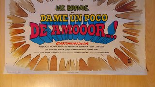 Cartel original Dame un poco de amooor (1968)