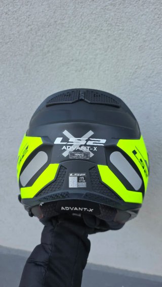 Casco Moto LS2 Advant X Modular Negro/Amarillo