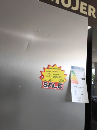 Nevera Miele gris
