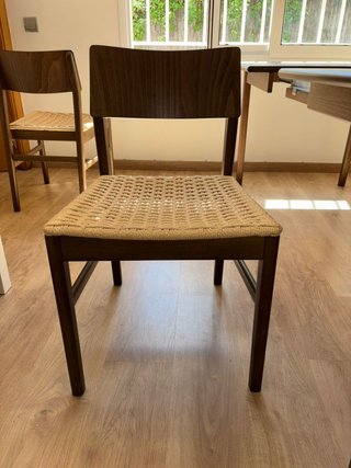 Mesa Comedor IKEA Extensible Madera + 4 SILLAS