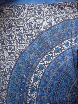 Haman con mandala para cama o para la playa.