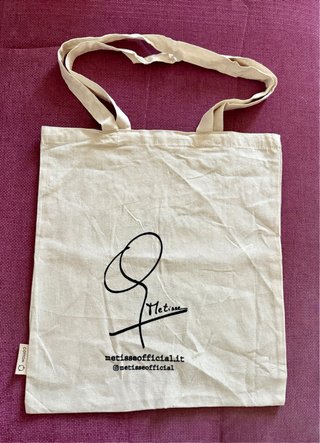 Shopper Metisse in cotone beige