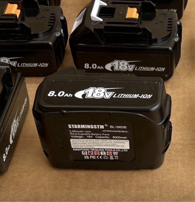 Lote baterías 18V 8Ah y 6Ah compatibles Makita