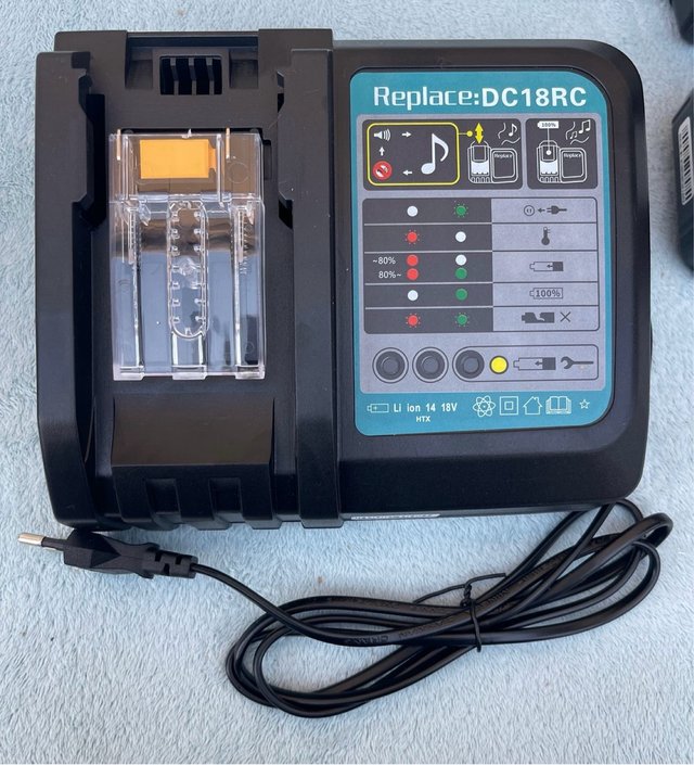 13 baterías Makita 18V 8Ah y 6Ah + cargador DC18RC