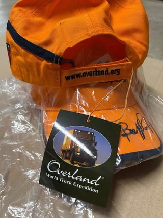 Cappello con visiera  Overland Arancione Firmato