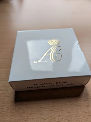 Mónaco 2€ 2021 Boda Real