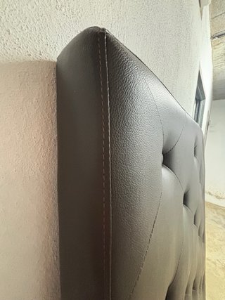 Cabecero de cama marrón chocolate