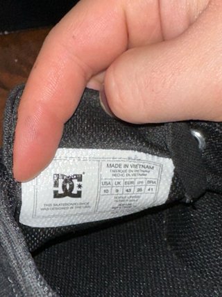 Scarpe DC Shoes nere e bianche vintage rare nuove