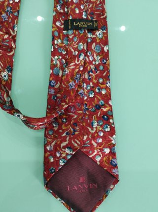 Corbata Lanvin Estampada Flores