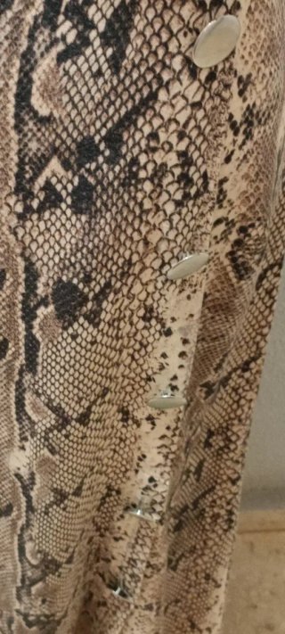 Falda larga estampado serpiente