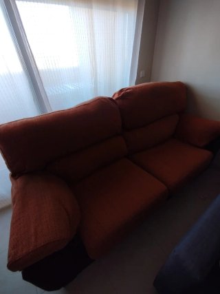 Sofá 3 plazas naranja
