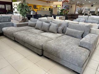 Sofá Rinconera en forma de u gris/beis