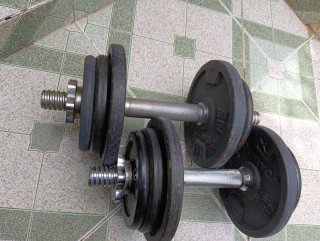 Mancuernas 11kg (2x) DOMYOS