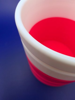 Vaso Pequeno Mate com Ondas Horizontais | Impresso