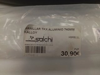 Manillar aluminio kaloi UNO Negro