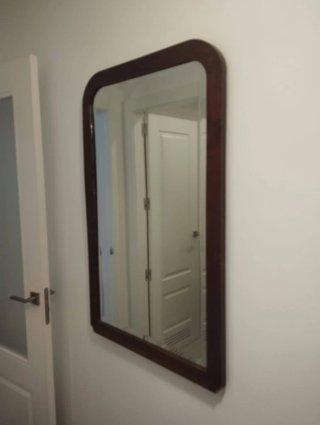 Espejo vintage madera y cristal