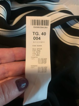 Giacca/soprabito a righe