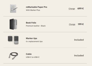 reMarkable Pro COLOR 11,8" FUNDA DE CUER0 NEGRO