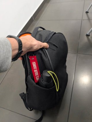 Mochila LTT Commuter Negra Naranja