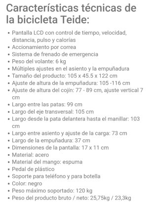 Bicicleta Spinning Negra