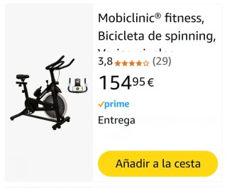 Bicicleta Spinning Negra