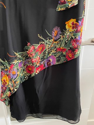 Vestido ceremonia/evento largo flores T 38