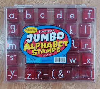 Sellos Jumbo Alfabeto Minúsculas Learning Resource