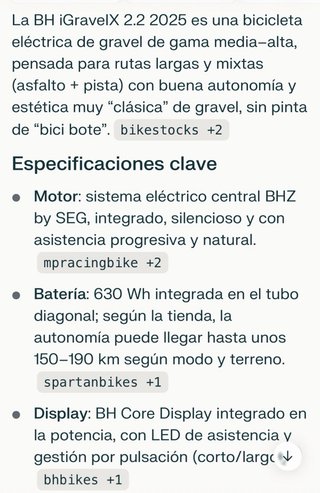BH iGravelX 2.2 Core (talla M) como nueva + garant