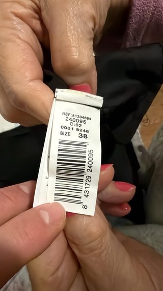 Falda larga negra de fiesta