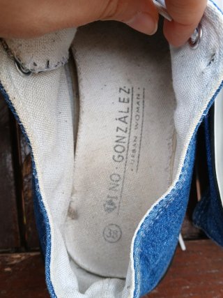 Zapatillas azules Tino González Mujer