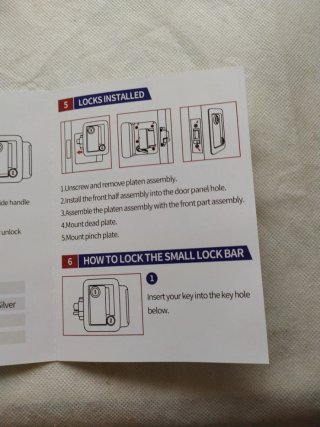 Cerradura para caravana nueva