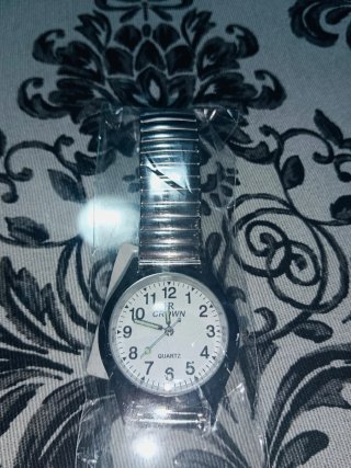 Reloj  Acero inoxidable Plateado y Blanco