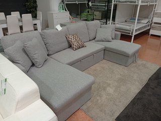 Sofá Cama Chaise Longue Gris