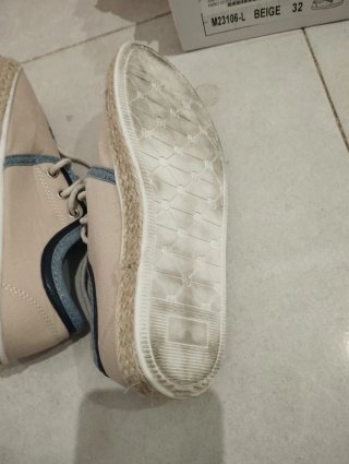 Zapatillas lona esparto niño T.32