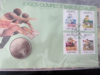 Moneda y sellos Juegos Olímpicos Barcelona 1992